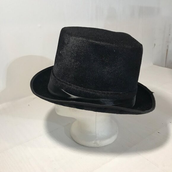 Halloween Hats Brown Western Cowboy Fringe Black Velvet Top Hat Set - Picture 11 of 13